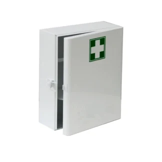 Kovová nástenná malá lekárnička - prázdná 30x24x11 cm