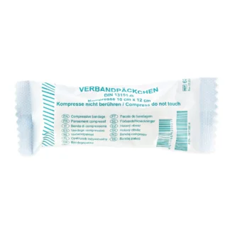 Hotový obväz 10 cm x 12 cm podľa normy DIN 13151-G