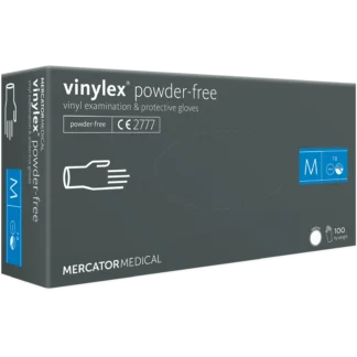 Vinylové rukavice bez púdru, transparentné, nesterilné, 100 ks