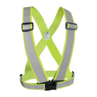 Reflexné elastické popruhy, žlté – reflexný popruh 3,5 cm, norma EN 17353 (L–XXL)