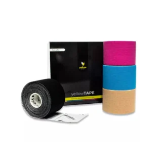 YellowTape - Kineziologická páska 5 cm x 5 m, rôzne farby, 4 ks